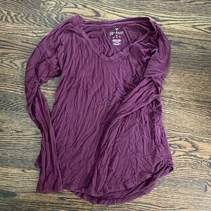 American Eagle Purple Long Sleeve.